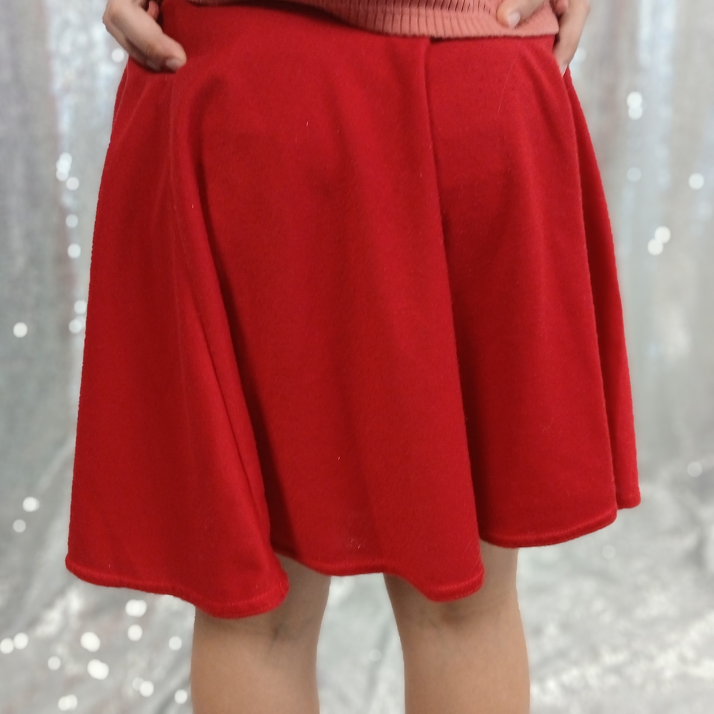 Elegant Red Women's Skirt